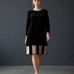 ✨Designer Spotlight: Stanley Platos & Martin Ross Black Velvet Evening Dress -10